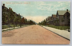 Ambridge Maplewood Ave Looking East Residential St Dirt Rd Beaver Co Postcard F - Picture 1 of 2