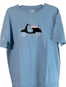 T-Shirt Queer Eye blau VESPA Größe L Erwachsene Unisex Stolz - Bild 1 von 3