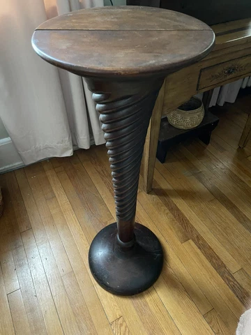 Beautiful Antique Mahogany Pedestal Cover