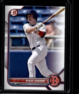 Blaze Jordan 2022 Bowman Draft Baseball - #BD-24 - Boston Red Sox - Picture 1 of 2