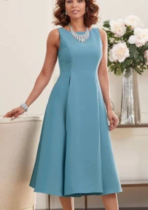 6 Midnight Velvet Misty Blue Formal Wedding Church Easter Party Jacquelyn Dress - Picture 1 of 3