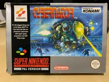 Cybernator-super nintendo/snes-complete set-ovp-cib pal