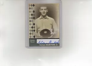 Nelson Burton Jr. Autograph 2008 TK Legacy Bowling PBA Milestone Moments Card M5 - Picture 1 of 2