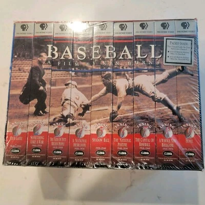 Baseball A film by Ken Burns VHS Boxes Set Sealed 9 Tapes Total Foto 1 de 4