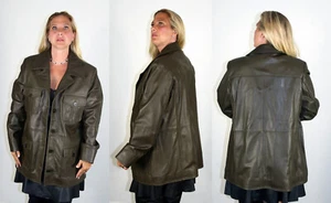 Nagelneue Nour Hammour Kargo Olive Lammfell Lederjacke Größe Euro 44 Large - Bild 1 von 9