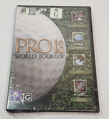 Pro 18 World Tour Golf PC Game Brand New & Sealed 1996 Vijay Singh Mark O'Meara - Image 1 of 4