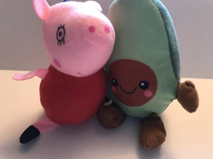 Peppa Pig 9” w/ Avacado Friend Stuffed Soft Squishables - Picture 1 of 7
