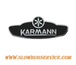 VW MAGGIOLINO KAFER BEETLE CABRIO - STEMMA KARMANN SIDE EMBLEM 151853901 - Imagen 1 de 1