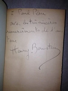 HENRY BERNSTEIN / LE DETOUR 1902/ exemplaire d'artite theatral /DEDICACE - Imagen 1 de 3