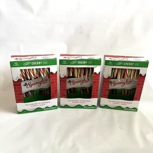 Bastones de caramelo Spangler multicolor sabor cereza tamaño completo 5,3 oz lote 3 - Imagen 1 de 5