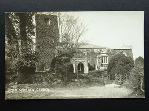 Bedfordshire OLD WARDEN St. Leonard Church - Old RP Postcard - Picture 1 of 2