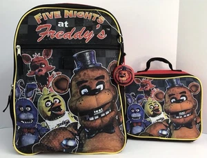 Bioworld Five Nights At Freddy’s FNAF Backpack Set w/Lunchbox - Picture 1 of 21