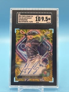 2023 Topps Cosmic Chrome Gold Auto 46/50 Austin Riley SGC 10 Auto 9.5 Overall 🔥 - Picture 1 of 3