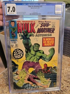 TALES TO ASTONISH #95 CGC 7.0, OW PAGES - Picture 1 of 3