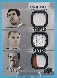 2010 Exquisite Collection Sam Bradford Colt McCoy Jimmy Clausen Triple Patch /25 - Picture 1 of 2