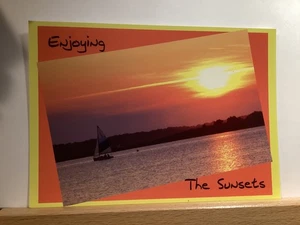 Enjoying the Sunsets: - Vintage Postcard - Picture 1 of 3