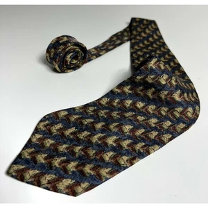 Corbata Jerry J Garcia Vintage Para Hombre Azul Rayas Lujo 100% Seda - Imagen 1 de 7