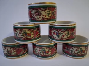 Noritake Royal Hunt Serviettenringe x 6 - Bild 1 von 5