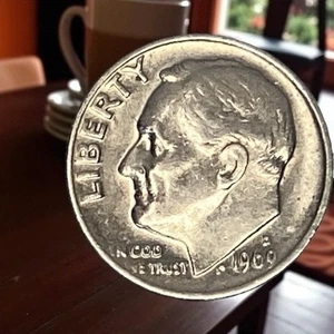 1969-D Roosevelt Groschen zirkuliert sehr schön - Bild 1 von 2