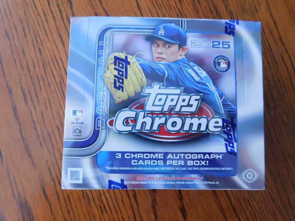 2025 Topps Chrome Baseball Factory Hobby Jumbo Box