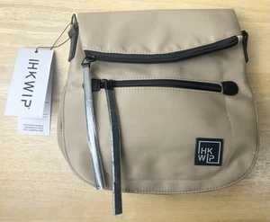 Bandolera IHKWIP Bolso Plegable Sillín con Tarjetero RFID Bronceado SIN CORREA NUEVO - Imagen 1 de 12