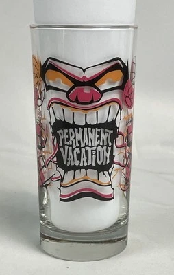 Vaso Highball permanente de vacaciones Tiki Bar copa de cóctel naranja y rosa nuevo Foto 1 de 4