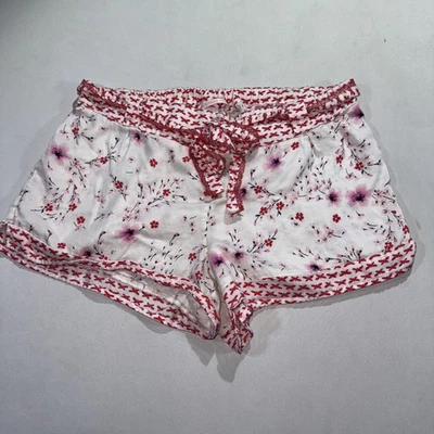 Y2K Victoria's Secret Belted Boxer Mini Shorts Sz Small Cutesy Twee Shimmer - Image 1 of 4