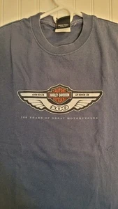 Vintage Y2K Harley Davidson T-Shirt BLK Size M 100yrs YORK PA HD - Bild 1 von 7