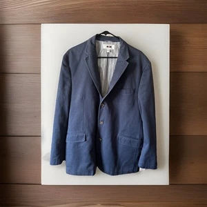 Joseph Abboud Blue 100% Cotton 3-Button Blazer Suit Jacket Sport Coat Size XXL - Picture 1 of 9