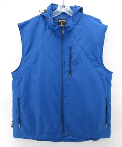 SCOTTeVEST Vest Men Large Blue Techwear Utility Travel Hoodie Full Zip Jacket - Picture 1 of 15