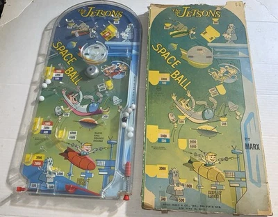 1962 年 Marx The Jetsons 太空球游戏带盒弹球/Bagatelle 游戏 — 第 1/4 张图片