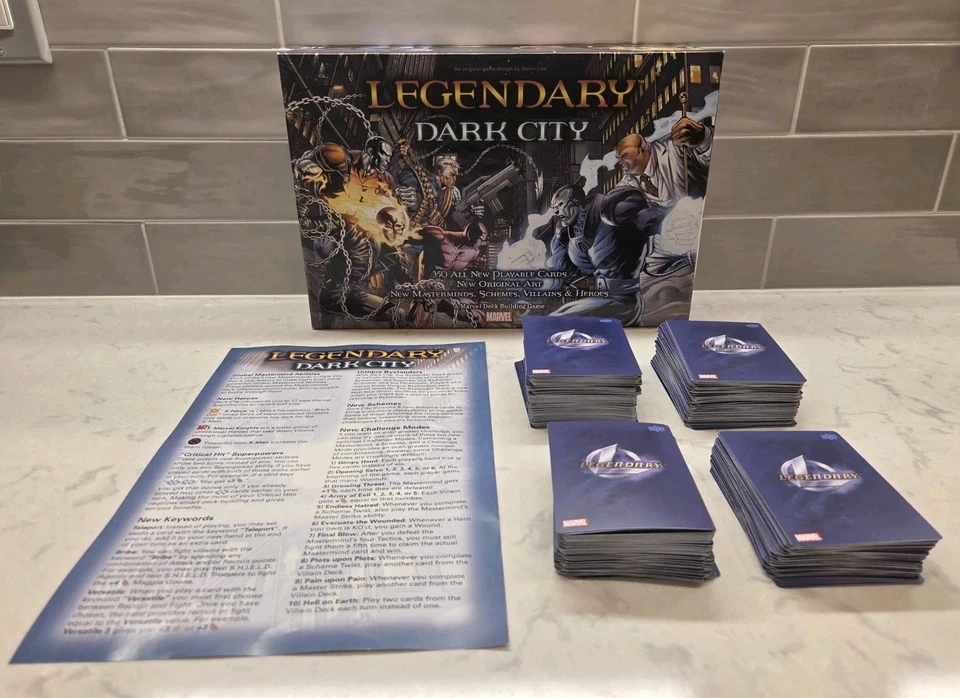 Marvel Legendary: Dark City Deck Building Game 100% Complete 2013 Upper Deck  - Image 1 of 4