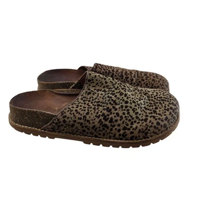 Zueco Madewell The Layne pelo de becerro de mula estampado animal cuero sin cordones talla 6 Foto 1 de 4