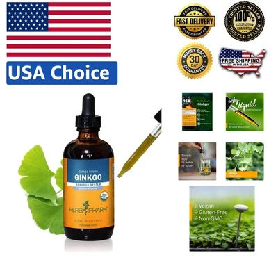 Extracto de Ginkgo Biloba Natural - Absorción Rápida para Memoria y Enfoque - 4 Fl Oz Foto 1 de 4