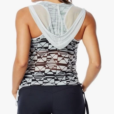 Top de malla Zumba Wear Fitness Geo Dreamer (M/L) gris y negro Foto 1 de 4