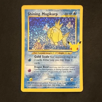 Shining Magikarp 66/64 Celebrations: Classic Collection Holo Pokemon - Image 1 of 4
