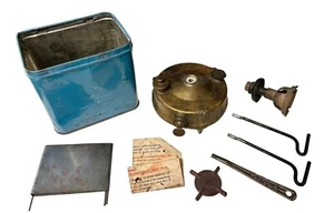 Antique Brass Optimus Camping Stove #96 Made In Sweden - Picture 1 of 22