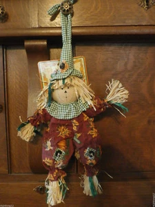 FALL Thanksgiving Straw Man Halloween Door Knob Wall Hang DANDEE Home Decor USA - Picture 1 of 10