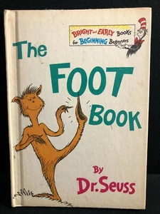1968 The Foot Book by Dr. Seuss - Beginning Books - Hardcover - Good Condition - Picture 1 of 4