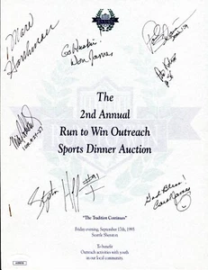 JSA Don James Plus 6 More 1993 Run to Win Outreach Program Autographed Signed - Picture 1 of 2