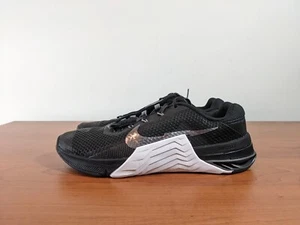 Nike Metcon 7 Low Womens Training Shoes Black White Silver CZ8280-010 Size 9.5 - Picture 1 of 6