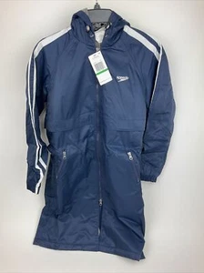 Speedo Fleece Lined Kids Parka Navy Blue Large - Picture 1 of 6