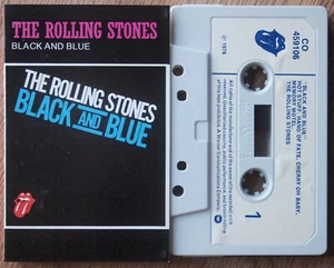 ROLLING STONES - BLACK AND BLUE (C0459106) 1976 UK CASSETTE TAPE - GREY SHELL - Picture 1 of 3