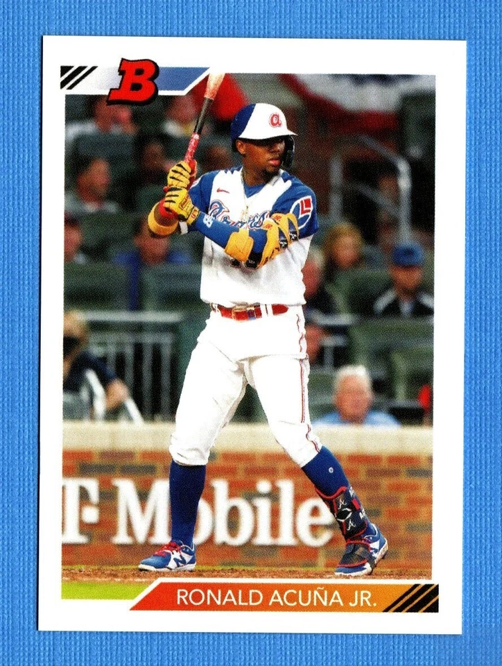 2021 Topps Throwback Thursday #47 Ronald Acuna Jr. Atlanta Braves 1640 - Image 1 of 1