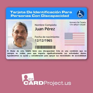 Disability Access ID Card - Dual Language | Tarjeta de Acceso Bilingüe - Picture 1 of 2