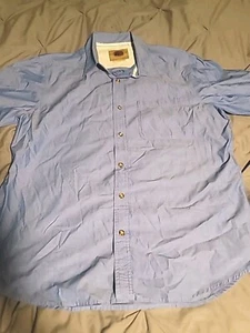 Boston Traders Shirt Mens Size XL Luxury Vintage Blue Button Up Collared Top - Picture 1 of 7