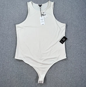 Body Express Body Contour Sin Mangas Para Mujer XL Marfil Compresión Tanga Nuevo - Imagen 1 de 10
