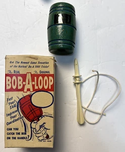 Vintage 1958 Bob-A-Loop Romco Enterprises toy Green Glitter with original box - Picture 1 of 11