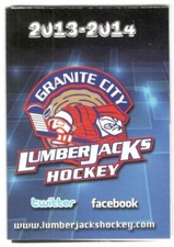 2013-14 Granite City Lumberjacks HOCKEY SCHEDULE !!!