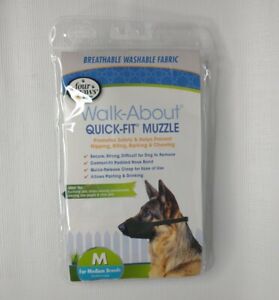 Four Paws Walk About Quick Fit Dogs Muzzle For Medium Dog Breeds 